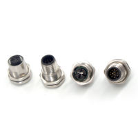 Vente chaude M12 4Pin 6 Broches Connecteur Circulaire Étanche Haute Précision Personnalisé M12 Connecteur 12 Broches