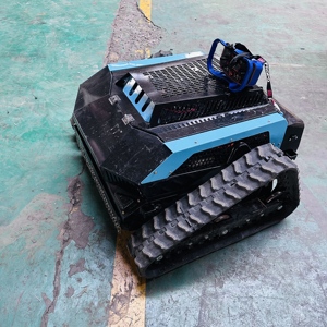 Livraison Gratuite Robot Tondeuse à Gazon Intelligent Télécommandé Mini Tracteur Zéro Turn Lame de Chasse-neige à Essence Y14-750 Capacité de Montée Inégalée - Product Image 1