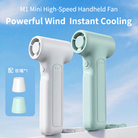 Mini ventilateur turbo ultra léger 122g à faible bruit, moteur sans balais haute vitesse, format poche pour activités de plein air