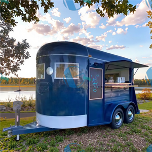 Nuevo carrito de comida móvil Vintage, remolque de café y helado a la moda, casa de postres con ruedas inspirada en caballos - Product Image 2
