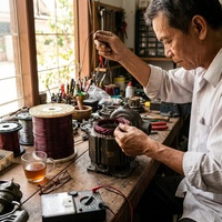 Fil de cuivre émaillé nu industriel 600V 0,012-1 mm, conducteur solide en cuivre pur à 99,99 % pour applications moteur/transformateur