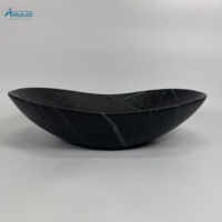 Nouveau design de lavabo en céramique, équipement sanitaire pour hôtel, lavabo artistique, lavabo de salle de bain avec design marbre, lavabo à poser sur comptoir