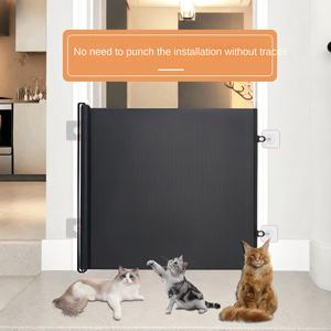 Barrière de sécurité rétractable pour chiens, idéale pour escaliers, intérieur, balcon et couloirs – Vente en gros - Product Image 5