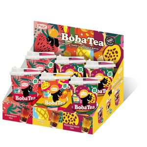 Assorted Fruit Variety Tropical <b>Tea</b> Mixed Flavor Microwave Boba 6 Pack Cup Ambient For Office Vending <b>Machines</b> - Product Image 1