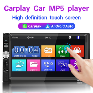 Aux BLE Âm Nhạc 7 Inch Đôi 2 DIN Stereo Màn Hình Cảm Ứng FM Stereo Đài Phát Thanh Với MP5 Máy Nghe Nhạc Và Carplay Cho Android Tự Động Và Cho Apple - Product Image 1