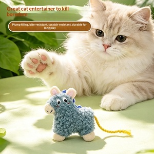 Jouet en peluche pour <span class=keywords><strong>chat</strong></span>, auto-entretenant, anti-ennui, avec herbe à <span class=keywords><strong>chat</strong></span>, bâtonnet <span class=keywords><strong>de</strong></span> dentition et <span class=keywords><strong>de</strong></span> stimulation, compagnon mignon pour chaton, jouet pour animaux <span class=keywords><strong>de</strong></span> compagnie - Product Image 1