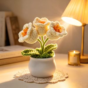 Fleurs artificielles variées très demandées, fleurs simulées en fil tricoté, fleurs éternelles décoratives, vente en gros - Product Image 2