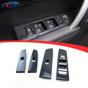 4 Piezas de Accesorios para Automóviles con Aspecto de Fibra de Carbono, Cubierta Decorativa para el Panel de Botones del <span class=keywords><strong>Elevalunas</strong></span> para <span class=keywords><strong>Kia</strong></span> <span class=keywords><strong>Sportage</strong></span> 2018+ - Product Image 1