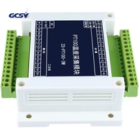Modul Akuisisi Temperatur Industri Terisolasi 8CH 16CH PT100 dengan Port Jaringan RS485 CAN Modbus