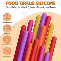 Planche d'activité sensorielle en silicone avec 10 cordes pour le TDAH et l'autisme, le soulagement du stress et de l'anxiété, jouet éducatif