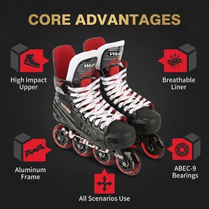 <span class=keywords><strong>Patines</strong></span> de Hockey sobre Ruedas de Fábrica al por Mayor, Alta Calidad, Nivel Profesional - Product Image 1