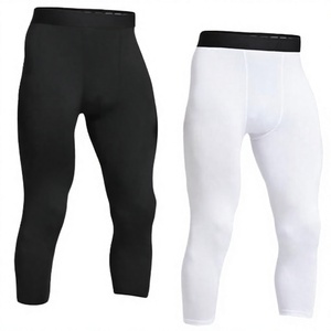 Fabricant professionnel de leggings de sport pour hommes, imprimés, longueur genou, taille élastique, pantalons de compression, vêtements de sport à séchage rapide - Product Image 2