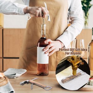 Cavatappi in Legno 4 in 1 Personalizzabile <span class=keywords><strong>per</strong></span> Regalo <span class=keywords><strong>di</strong></span> Addio al Celibato, Testimoni, <span class=keywords><strong>Matrimonio</strong></span>, Proposta, Bomboniera, Apribottiglie - Product Image 6