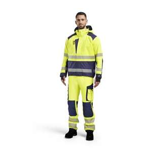 BLAKLADER - 443519873389XXXL Chaqueta de concha de alta visibilidad Amarillo/Azul marino-EAN 7330509856826 ROPA DE TRABAJO DE LA HI-VIS - Product Image 3