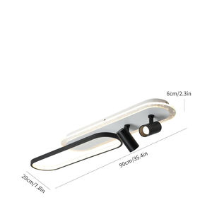 Luces LED Modernas de Tendencia para el Hogar, Iluminación Decorativa de Techo, Instalación Superficial, Lámpara Lineal para Dormitorio - Product Image 3