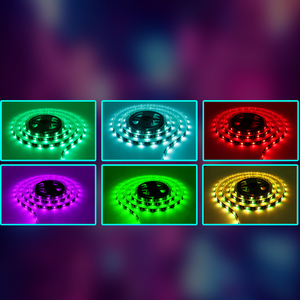 Tira de luces LED RGB de 4 m con control remoto KSC 1501 para decoración de iluminación interior y exterior - Product Image 5
