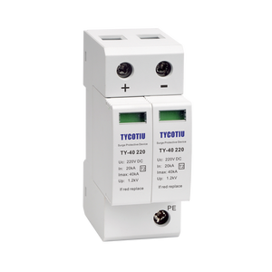 TYCOTIU TY-40-220 Solar Surge Protection Device 220V 24v 48v DC SPD <strong>Thunder</strong> <strong>Arrester</strong> for PV Solar System Max 40ka Surge <strong>Arrester</strong> - Product Image 2