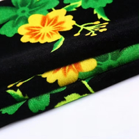 Tissu en velours coréen KS tissé 100 % polyester de haute qualité, imprimé floral, pour revêtement de canapé et doublure d'uniforme scolaire (5000 9000)