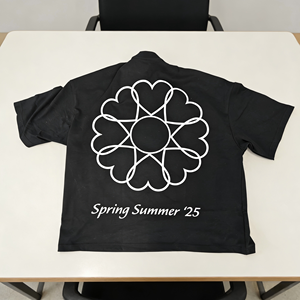เสื้อยืดคอตตอนเนื้อหนัก 300GSM ทรงบ็อกซี่ คอกลม แขนสั้น สไตล์ใหม่ สำหรับผู้ชาย แนวฮิปฮอป - Product Image 2