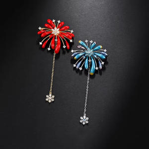 Broche en forme de feu d'artifice en alliage plaqué or, cadeau de mariage ou de fiançailles pour femmes - Product Image 2