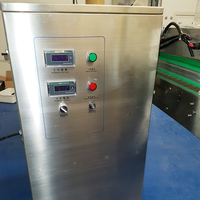 Machine de scellage par induction thermique de feuille d'aluminium de bouchon continu de revêtement de bouteille en plastique électromagnétique automatique de vent froid
