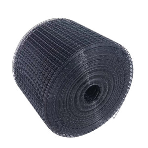 Tùy chỉnh màu đen <span class=keywords><strong>PVC</strong></span> tráng dây sắt lưới chim Critter bảo vệ cho tấm pin mặt trời 1/2 "lỗ vuông dây vải cắt hàn - Product Image 2