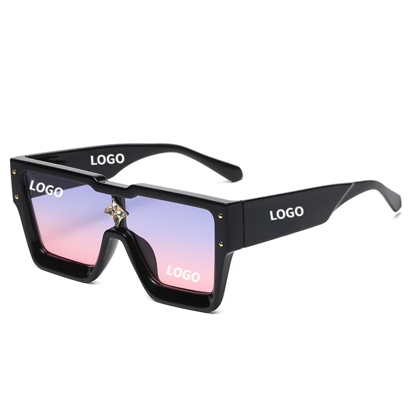 2023 men black women custom shades modern logo glasses promotional luxury designer women wholesale oversized sunglasses cheap