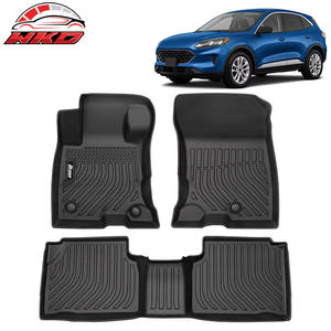Tapis de sol pour Ford Escape Hybrid 2020-2025, 1ère et 2ème rangée, revêtements en tapis - TPE 3D moulé, imperméable - Product Image 1