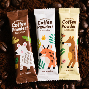 Op Maat Bedrukt 50G 100G Klein Formaat Koffiepoeder Glanzend Met Gemakkelijk Te Scheuren Zak Zonwerend Pakket Fabrieksprijs Mylar Tas - Product Image 1