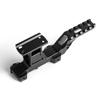 Kit de montage pour lunette de chasse tactique WADSN Hydra V2 en alliage d'aluminium couleur BK/DE pour l'extérieur WS02032 compatible avec T1/T2 et pointeur laser