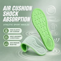 Semelles de sport épaissies 4D Cloud-Feel, granules ultra-douces, coussin d'air, absorption des chocs, respirantes, désodorisantes, 4 couleurs, OEM