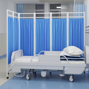 Biombo Médico Plegable con Ruedas y Cubierta de Tela, Diseño Deslizante y Móvil, para Hospitales, Clínicas y Salones de Belleza - Product Image 4
