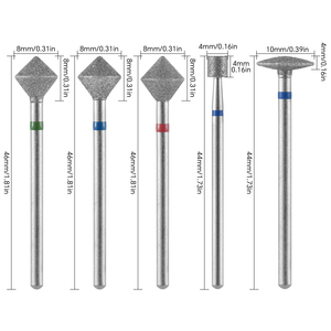 KADS Diamond <b>Nail</b> Drill Bits for Electric <b>Nail</b> Drill Machine Milling Cutter Cuticle Professional Pedicure Remover Gel Polish - Product Image 5
