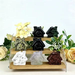 Wholesale New Arrival Beautiful Mixed Material Carving House Healing Crystal For Home Decoration