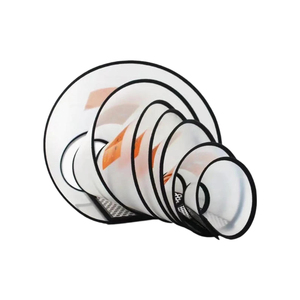 Transparante plastic Elizabeth-kraag voor honden, verstelbaar, kleine maat, anti-bijt/kras/lik, PU+plastic materiaal, met rivet - Product Image 2