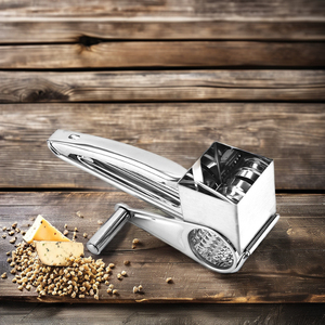 Râpe à fromage manuelle en métal multifonctionnelle en acier inoxydable 430, zézette à agrumes rotative, outil à beurre – Vente en gros - Product Image 5