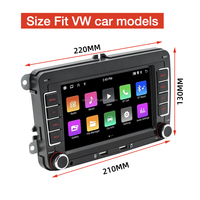 Nouveau 7 pouces voiture stéréo Android Auto grand écran tactile voiture musique stéréo 2g 64G Carplay GPS voiture lecteur DVD pour VW Golf Bora Caddy