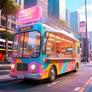 Coche de comedor de entretenimiento móvil de gama alta, pabellón de ventas móvil de dos pisos, espacio para Bus Net Celebration, remolque de comida móvil - Product Image 4