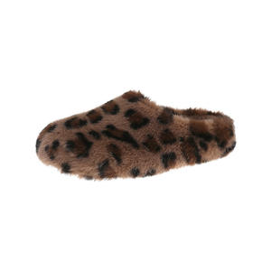 Pantuflas <span class=keywords><strong>de</strong></span> Mujer con Estampado <span class=keywords><strong>de</strong></span> Leopardo, Peludas, Suaves y Acogedoras para el Hogar - Product Image 5