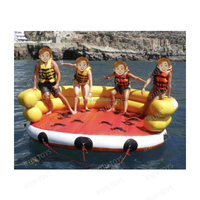 Tube flottant gonflable fou de ski nautique de beignet remorquable de bateau d'UFO de sport