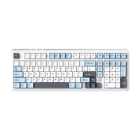 Clavier de jeu Ajazz Ak980 à interrupteurs mécaniques, trois modes, échangeables à chaud, sans fil, RGB, écran personnalisable, 8000 mAh, USB Type-C