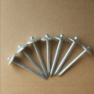 Clavos para Techo BWG9 de 2.5 Pulgadas con Cabeza de Paraguas de Hierro, Espiral Liso, con Arandela de Goma, 25kg - Product Image 1