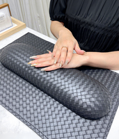 Repose-main en cuir tricoté pour table de manucure, coussin de soutien pour les mains, support d'accoudoir, outil de nail art