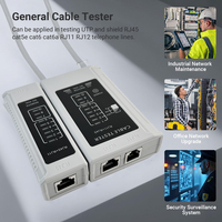 Comprobador de Cables de Red Ethernet, LAN, USB, BNC, RJ45, RJ11, RJ12, Cat5e, Cat6