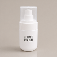 En stock – Flacon pompe blanc en PET de 50 ml pour essence, lotion, parfum, soins de la peau – Emballage cosmétique pour marque de beauté à marque privée