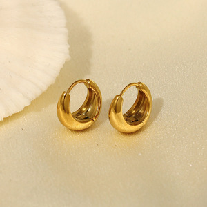 Cuff Earrings Gold Plated Zinc Alloy Geometric Design For Women Fashion Jewelry - Product Image 1
