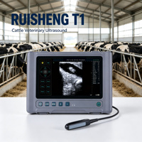 Échographe vétérinaire portable RUISHENG T1 pour bovins, étanche, avec sonde rectale pour le diagnostic de gestation des vaches