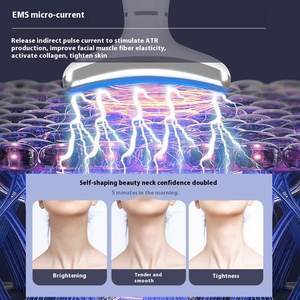 เครื่องนวดหน้ายกกระชับแบบร้อนเย็น พร้อมไฟ LED 4 สี บำบัดด้วยแสง ชาร์จผ่าน USB อุปกรณ์เสริมความงามสำหรับใช้ที่บ้าน - Product Image 3