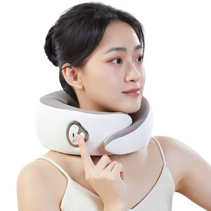 Calefacción eléctrica en forma de U vibratoria 3D amasado Shiatsu columna Cervical viaje cuello masaje almohada - Product Image 1