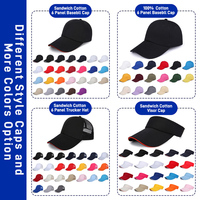 Gorras de Béisbol Deportivas Negras Estructuradas 100% Algodón al por Mayor, Gorra de Béisbol Bordada Personalizada de 6 Paneles para Clubes Deportivos